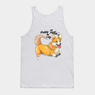 Fathers day corgi Tank Top